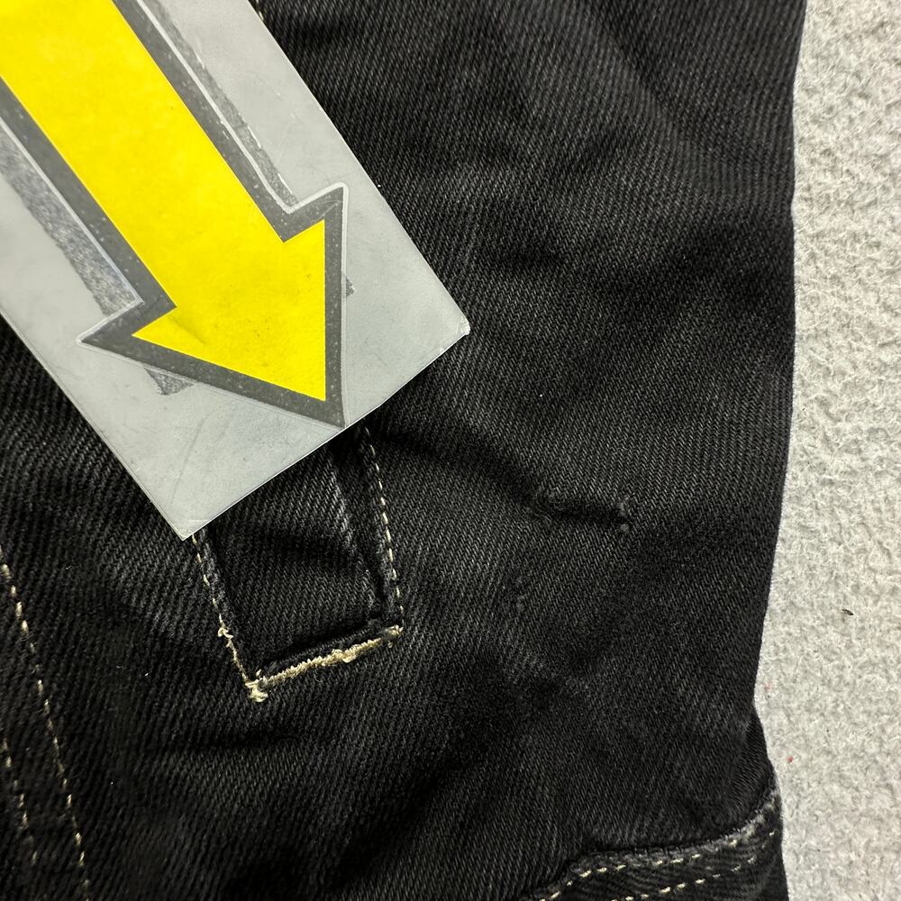 Vintage 90s FUBU Denim Jean Trucker Jacket Mens 4XL Black Button Pockets - Picture 7 of 14